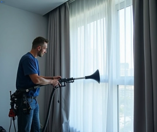 Professional curtain stain removal process equipment Matty Curtain Cleaning wetherill-park-nsw